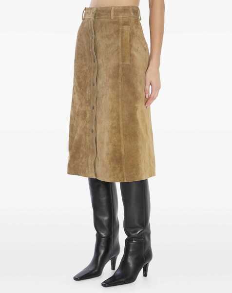 Fuste ARMA Elen Suede Skirt GREEN Femei (BM 18704593) 4