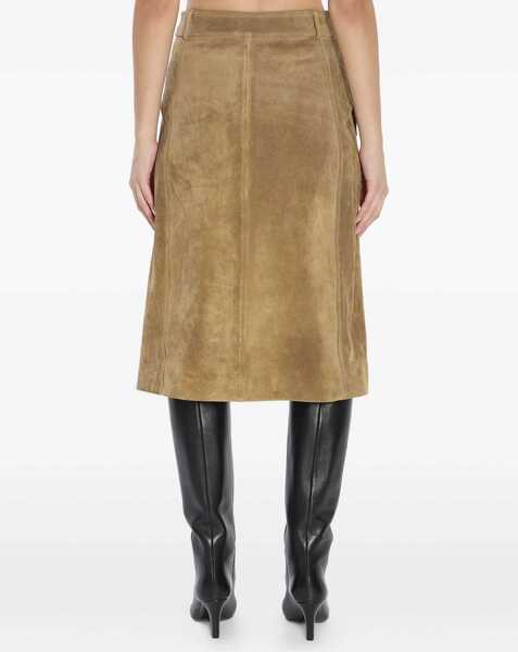 Fuste ARMA Elen Suede Skirt GREEN Femei (BM 18704593) 5
