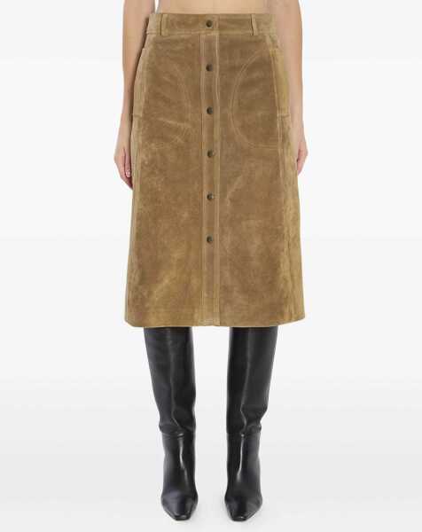 Fuste ARMA Elen Suede Skirt GREEN Femei (BM 18704593) 1