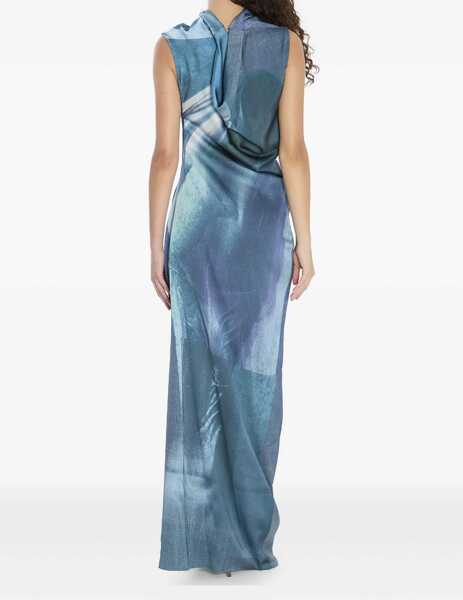 Rochii elegante Jean Paul Gaultier Water Long Dress BLUE Femei (BM 18704614) 3