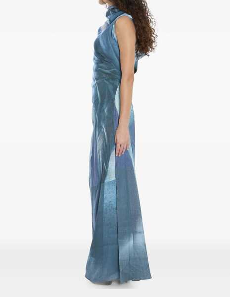 Rochii elegante Jean Paul Gaultier Water Long Dress BLUE Femei (BM 18704614) 4
