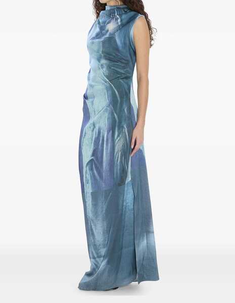 Rochii elegante Jean Paul Gaultier Water Long Dress BLUE Femei (BM 18704614) 5