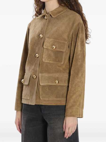 Bomber jacket ARMA Rosia Suede Jacket GREEN Femei (BM 18704635) 4
