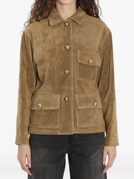 Bomber jacket ARMA Rosia Suede Jacket GREEN Femei (BM 18704635) 1