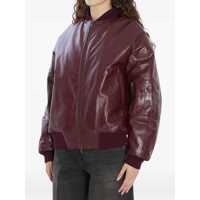 Bomber jacket Dama - Bomber jacket Salvatore Santoro Leather Bomber Jacket BORDEAUX Femei (BM 18704659) - B-mall.ro