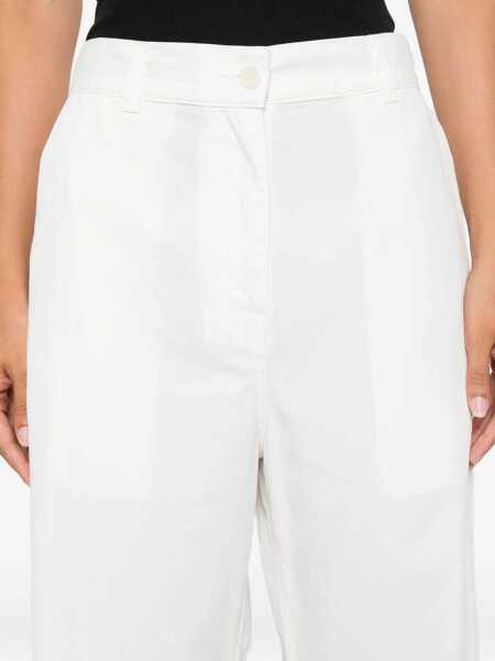 Pantaloni casual THE ROW Sharka Pants WHITE Femei (BM 18704671) 5