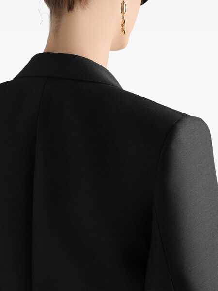 Sacouri Dolce & Gabbana Double-Breasted Jacket In Faille BLACK Femei (BM 18704683) 4