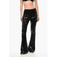 Pantaloni office Sequined Flared Pants Femei