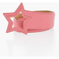 Curele Eco-Leather Belt With Star Closure Femei