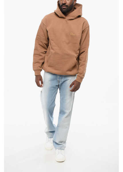 Bluze de trening Dime Fleeced-Cotton Hoodie With Patch Pocket Brown Barbati (BM 18704884) 4