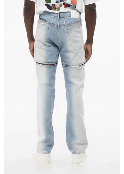 Blugi drepti RANDOM IDENTITIES Delave Effect Regular Fit Jeans 21Cm Blue Barbati (BM 18704902) 2