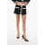 Balmain Tweed Mini Skirt With Contrasting Details Black & White
