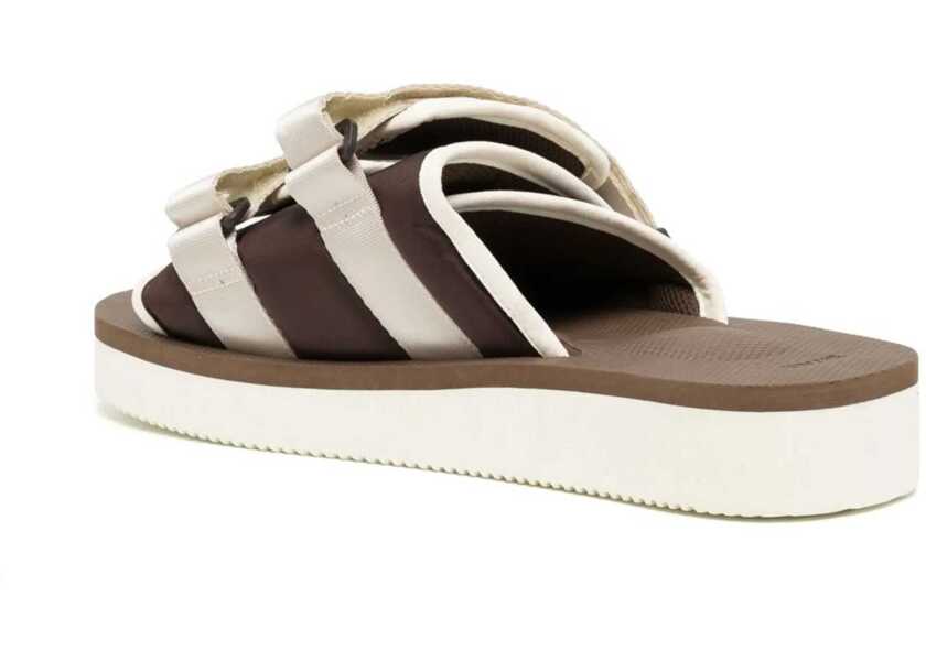 Sandale fara toc Suicoke Two-Tone Fabric Sandali With Sole 4,5Cm Brown Fete (BM 18704917) 3