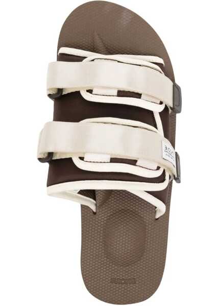 Sandale fara toc Suicoke Two-Tone Fabric Sandali With Sole 4,5Cm Brown Fete (BM 18704917) 4