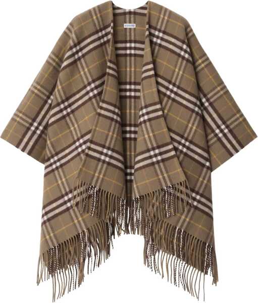 Paltoane Burberry Wool and cashmere Check Cape VOLE Femei (BM 18704947) 1