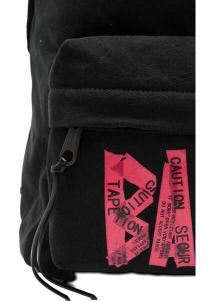 Rucsacuri Balenciaga Logoed Explorer Backpack BLACK/L RED Barbati (BM 18704977) 4