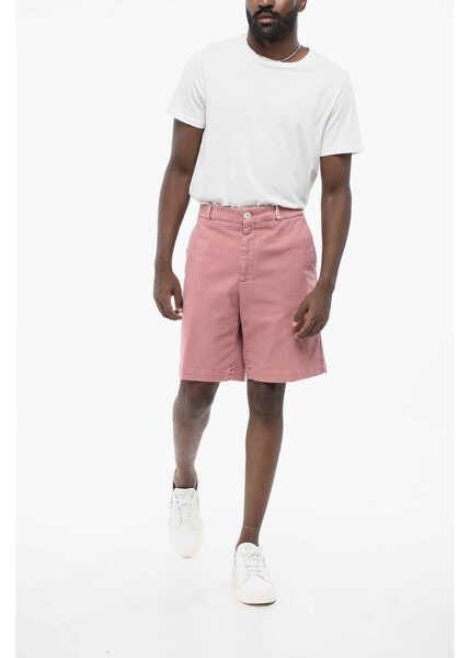 Pantaloni scurti Brunello Cucinelli Twill Cotton Chinos Shorts Pink Barbati (BM 18705049) 3