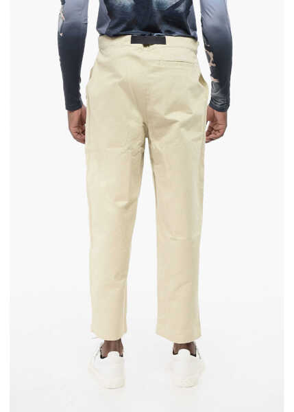 Pantaloni casual Dime Cotton Pants With Industrial Belt Beige Barbati (BM 18705070) 2