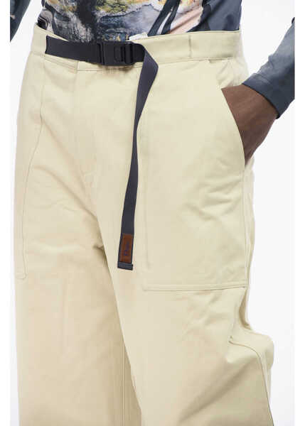 Pantaloni casual Dime Cotton Pants With Industrial Belt Beige Barbati (BM 18705070) 3