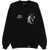 REPRESENT Printed Brushed Cotton Hermes Crew-Neck Sweatshirt Black