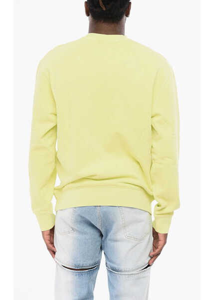 Bluze de trening Carhartt Brushed Cotton Duster Script Crew-Neck Sweatshirt With Embro Yellow Barbati (BM 18705133) 2