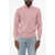 Brunello Cucinelli Pure Cashmere Mock Neck Sweater With Half Zip Pink