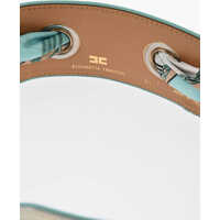 Accesorii Elisabetta Franchi Dama - Curele Elisabetta Franchi Vegan Leather Belt With Foulard Detail White Femei (BM 18705169) - B-mall.ro