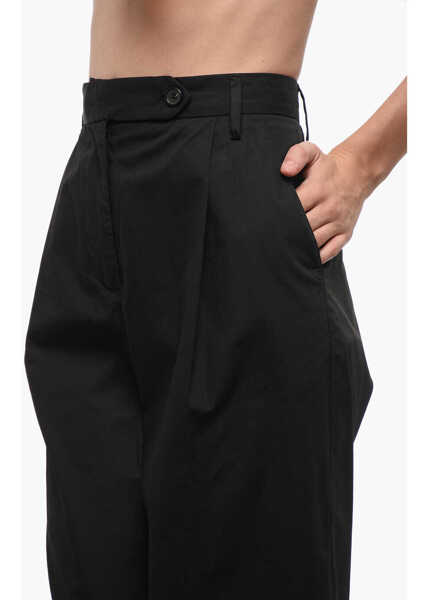Pantaloni office Department Five High Waist Single Pleats Fairmont Pants Black Femei (BM 18705172) 2