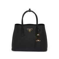 Genti de mana Prada Prada Double Medium Leather Handbag Femei