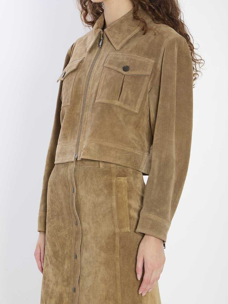 Geci ARMA Helen Suede Jacket GREEN Femei (BM 18706050) 2