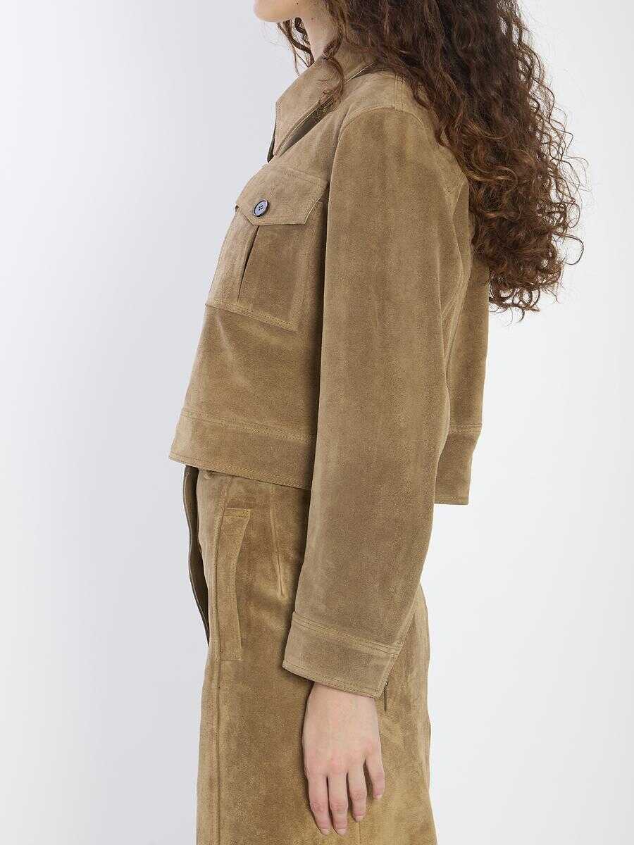 Geci ARMA Helen Suede Jacket GREEN Femei (BM 18706050) 3