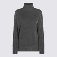 Pulovere TWINSET Twinset Grey Wool Knitwear