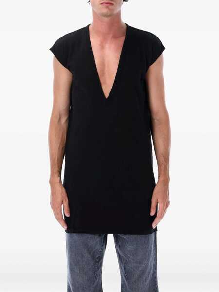 Topuri Rick Owens Rick Owens Drkshdw Dylan T Black Barbati (BM 18706455) 1
