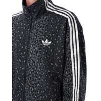 Pulovere adidas Originals pentru Barbati - Pulovere adidas Originals Adidas Originals Black Leopard Print Firebird Loose Fit Track Top Black Barbati (BM 18706512) - B-mall.ro