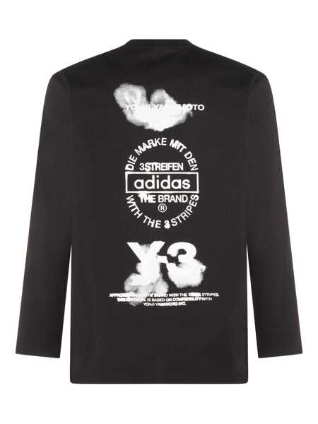 Tricouri Y-3 Y-3 Adidas Graphic Long Sleeves T-Shirt Black Barbati (BM 18706518) 2