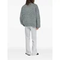 Pulovere JW Anderson pentru Barbati - Pulovere JW Anderson JW Anderson Leather Patch Pocket Jumper GREY Barbati (BM 18706524) - B-mall.ro