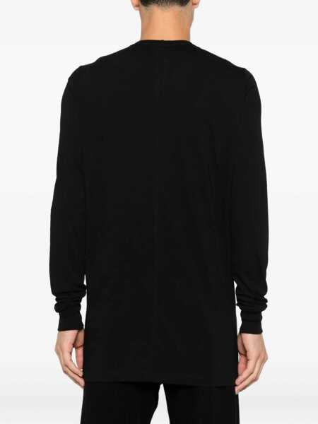 Topuri Rick Owens Rick Owens Ls Level Tee Black Barbati (BM 18706551) 3
