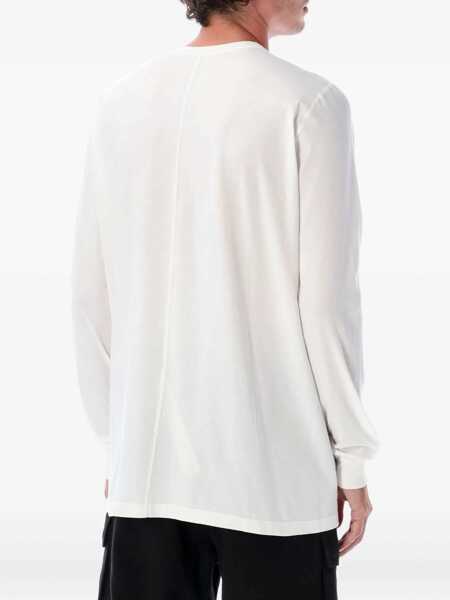 Topuri Rick Owens Rick Owens Ls Level Tee Beige Barbati (BM 18706554) 2