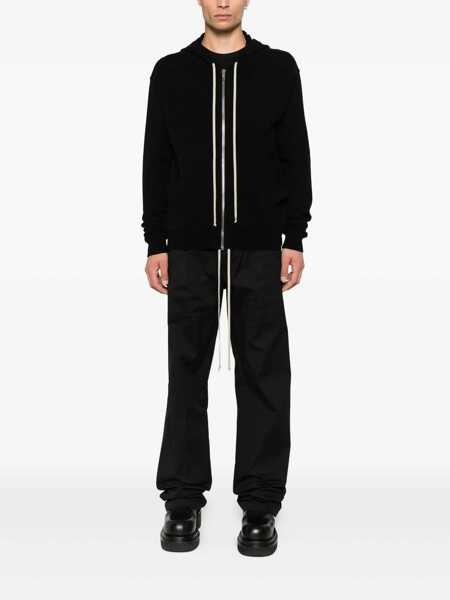 Bluze de trening Rick Owens Rick Owens Cashmere Zipped Hoodie Black Barbati (BM 18706563) 2