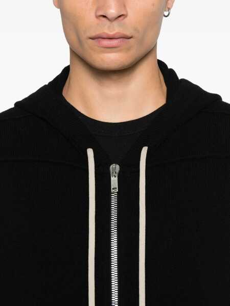 Bluze de trening Rick Owens Rick Owens Cashmere Zipped Hoodie Black Barbati (BM 18706563) 5