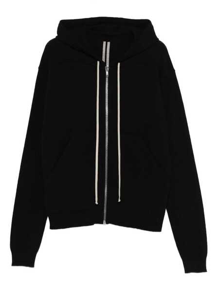 Bluze de trening Rick Owens Rick Owens Cashmere Zipped Hoodie Black Barbati (BM 18706563) 1