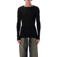 Pulovere Rick Owens Ribbed Knit Crewneck Barbati