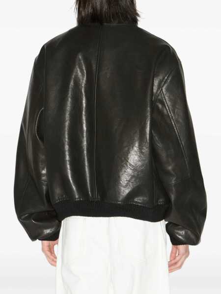 Bomber jacket Isabel Marant Isabel Marant Blaike Leather Bomber Jacket Black Barbati (BM 18706773) 3