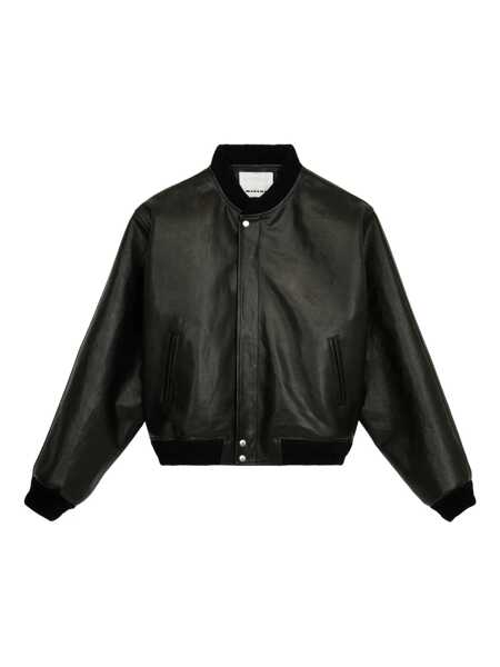 Bomber jacket Isabel Marant Isabel Marant Blaike Leather Bomber Jacket Black Barbati (BM 18706773) 1