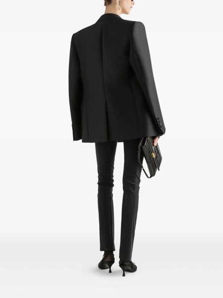 Sacouri Dolce & Gabbana Double-Breasted Jacket In Faille Black Femei (BM 18707055) 3