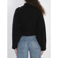 Imbracaminte Dama pagina 323 - Cardigane THE ATTICO Zip-Up Cardigan Black Femei (BM 18707100) - B-mall.ro