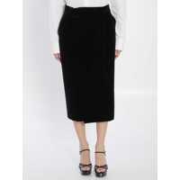 Fuste Wrap Skirt In Velvet Femei