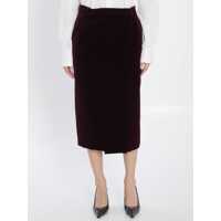 Fuste Wrap Skirt In Velvet Femei