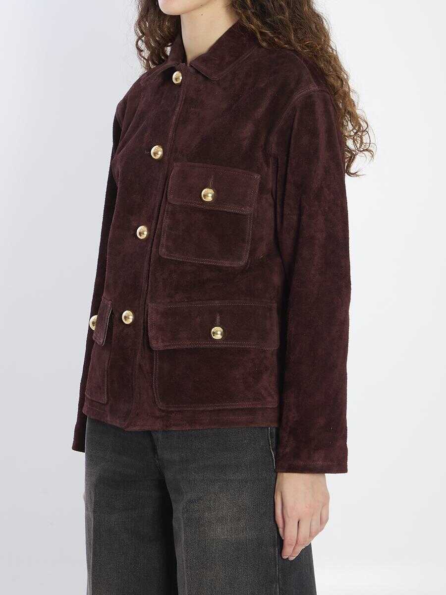 Geci ARMA Rosia Suede Jacket Red Femei (BM 18707370) 2
