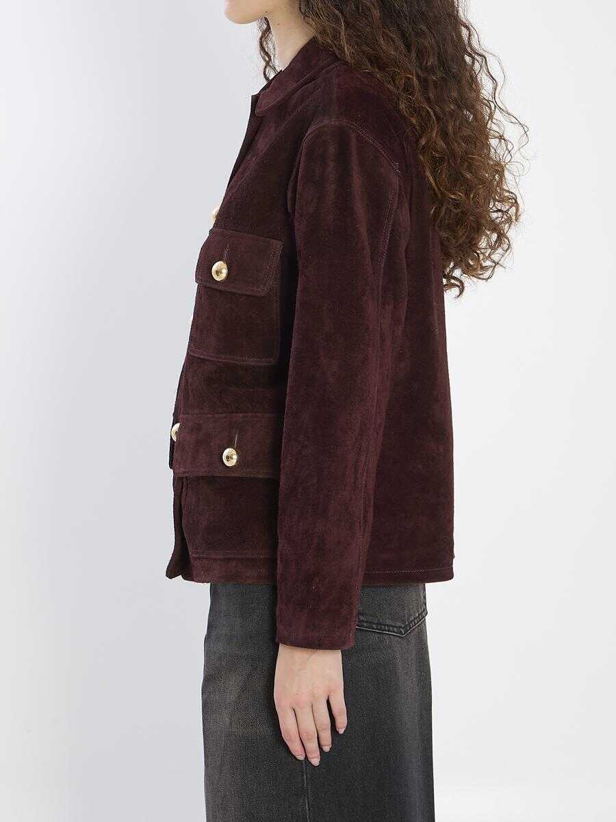 Geci ARMA Rosia Suede Jacket Red Femei (BM 18707370) 3